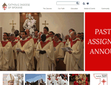 Tablet Screenshot of dioceseofspokane.org